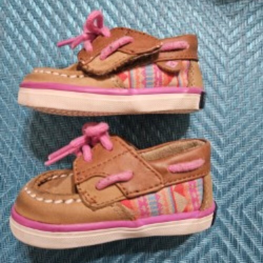 Infant girl Sperry boat shoes size 1C